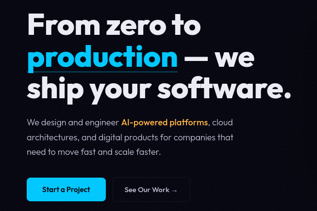 DEV0 — Digital Products & Technology Consulting